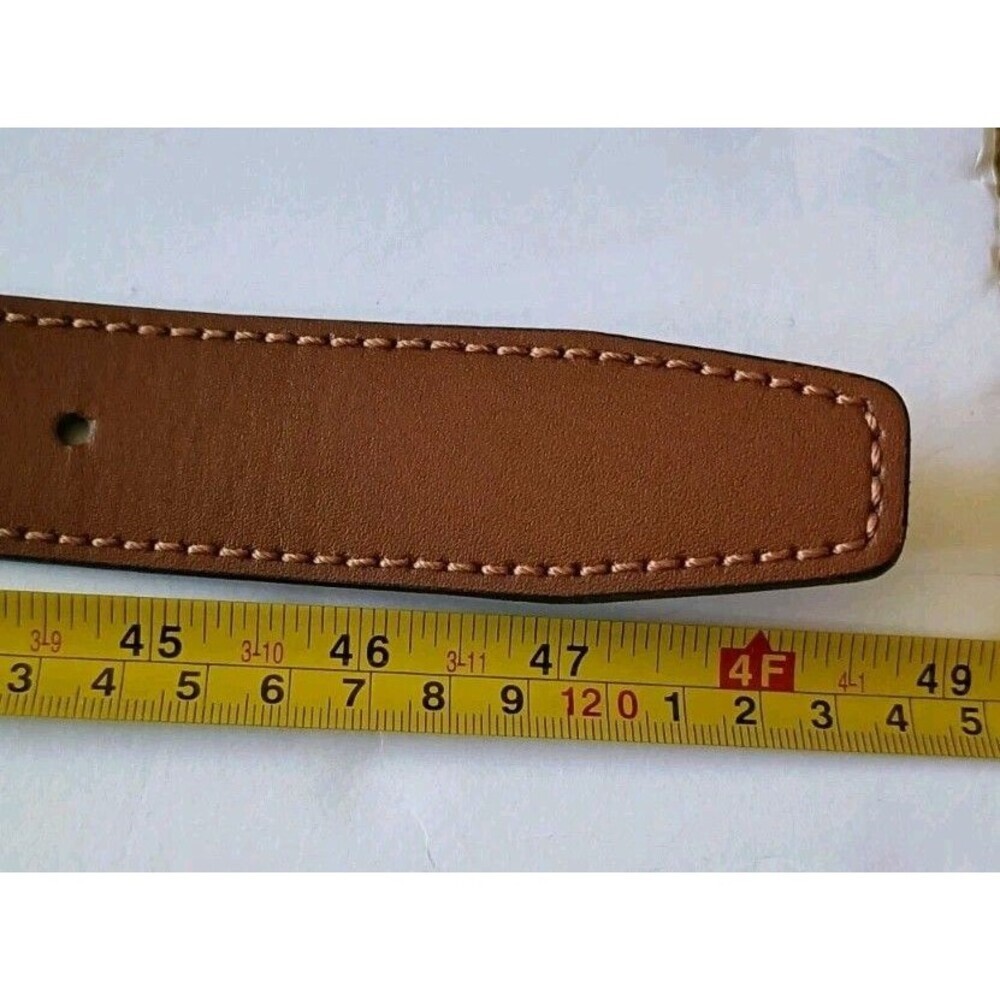 Boconi Reversible Dress Belt Black Brown Mens Sz 40 / 100 Silver Buckle 1 1/4" - Picture 4 of 7